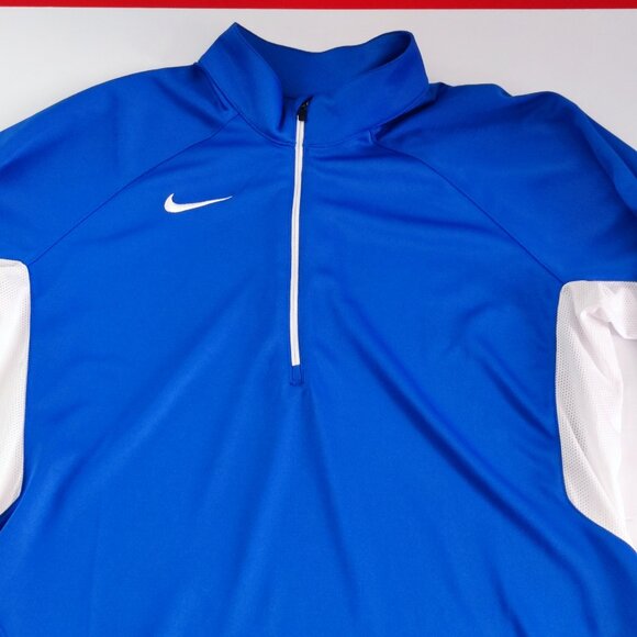 NWT Nike basketball training shirt women's size M blue white mesh on the side - Picture 2 of 14
